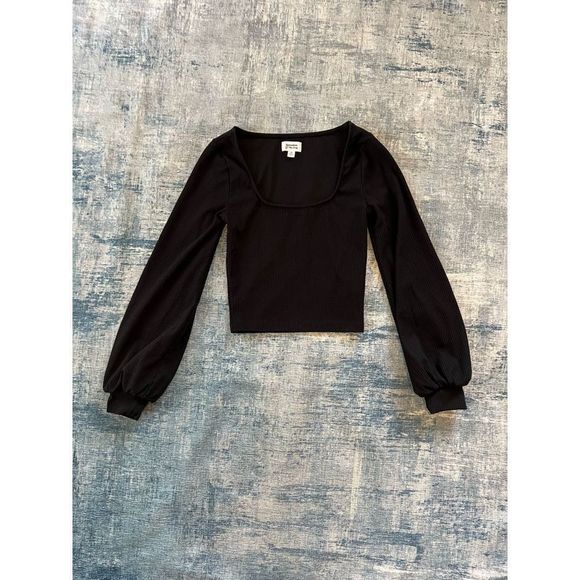 Lucyswhims The Drop Square Neck Balloon Sleeve Top XS - Picture 2 of 6